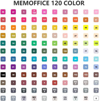 HKM-853203 120-Colour Alcohol-Based Dual Tip Permanent Marker Pen for Creative Design