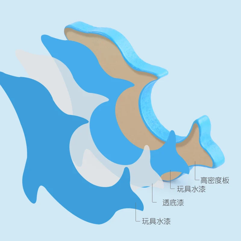 HKM-853203 Montessori Wooden Educational Puzzle Box for Kids - Creative Stereoscopic Learning Toy