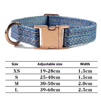 HKM-8532285 Personalized Durable Nylon Dog Leash with Anti-Lost Collar Set