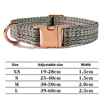 HKM-8532285 Personalized Durable Nylon Dog Leash with Anti-Lost Collar Set