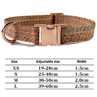 HKM-8532285 Personalized Durable Nylon Dog Leash with Anti-Lost Collar Set
