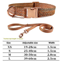 HKM-8532285 Personalized Durable Nylon Dog Leash with Anti-Lost Collar Set