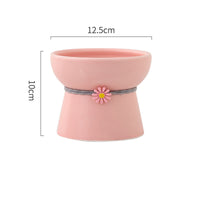HKM-8532413 Ceramic Cat Water Bowl with Adjustable Height and Color Options