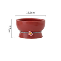 HKM-8532413 Ceramic Cat Water Bowl with Adjustable Height and Color Options