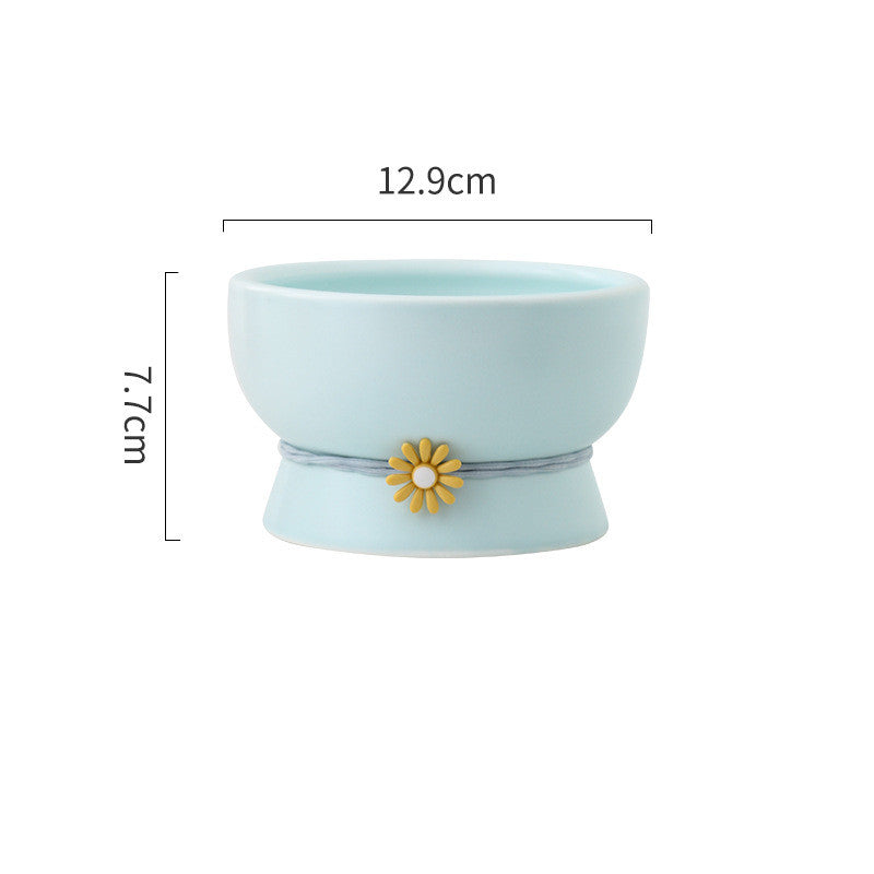 HKM-8532413 Ceramic Cat Water Bowl with Adjustable Height and Color Options