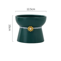 HKM-8532413 Ceramic Cat Water Bowl with Adjustable Height and Color Options