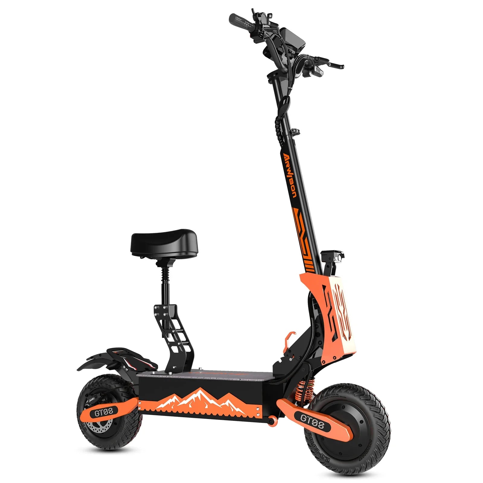 HKM-853267 5600W Dual Motor 60V 27Ah Long Range Foldable Electric Scooter with Big Screen and Removable Seat