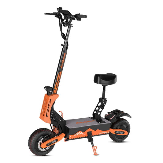 HKM-853267 5600W Dual Motor 60V 27Ah Long Range Foldable Electric Scooter with Big Screen and Removable Seat