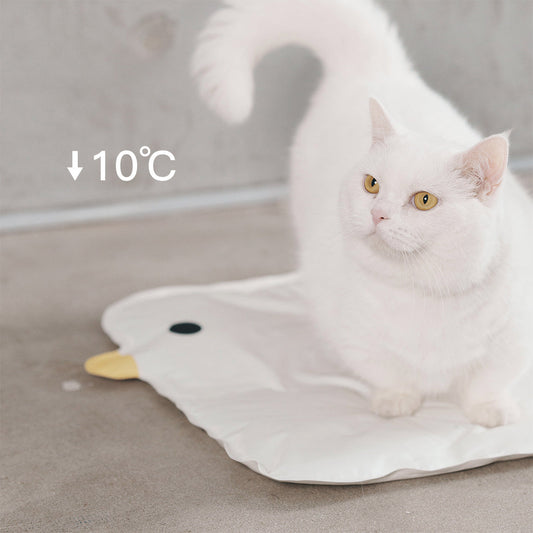 HKM-8533693 Cooling Pet Mat for Dogs and Cats - Washable Non-Stick Hair Sleeping Pad, Durable Summer Bed for Home and Travel