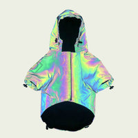 HKM-8534589 Reflective Dog Windbreaker Hoodie, Waterproof Pet Jacket, Sizes S to 4XL