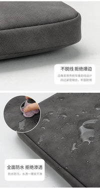HKM-853459 Universal PU Leather Waterproof Laptop Sleeve with Customizable Logo for Men and Women