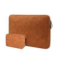 HKM-853459 Universal PU Leather Waterproof Laptop Sleeve with Customizable Logo for Men and Women