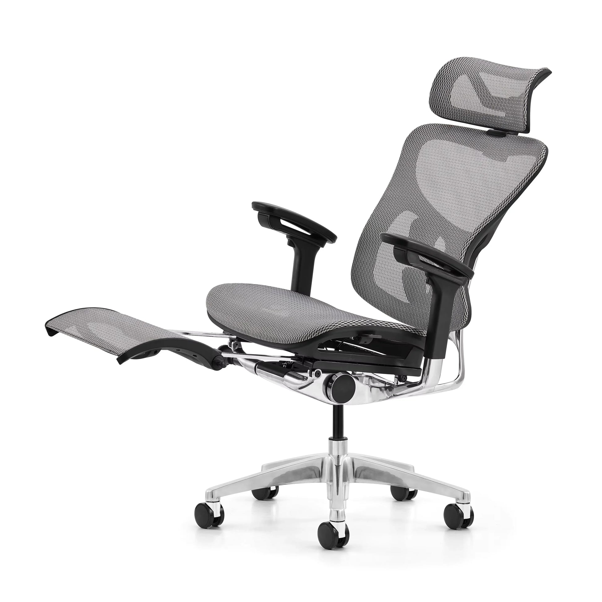 HKM-853523 Ergonomic High Back Office Chair with Adjustable 4D Armrests and Reclining Feature - Full Mesh Design
