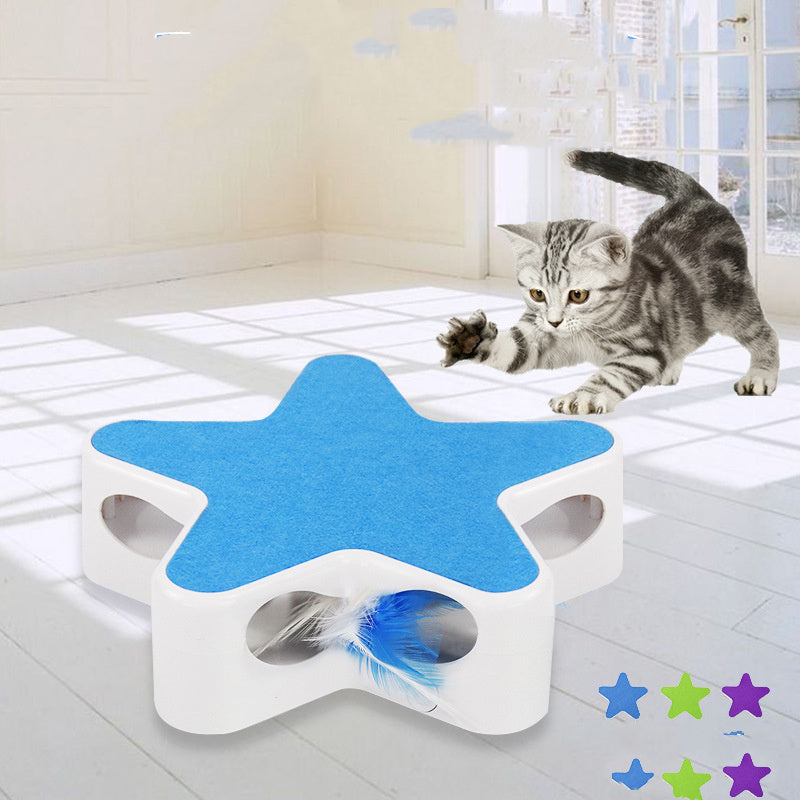 HKM-853523 Pet Supplies Amazon Five-pointed Star Funny Cat Box