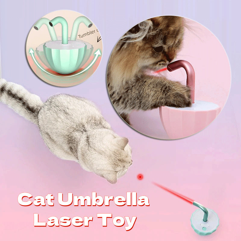 HKM-8537021 Automatic Interactive Cat Laser Toy with Tumbler Design and USB Charging for Indoor Play