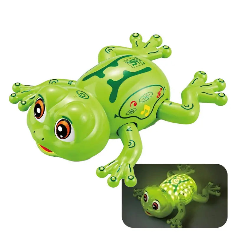 HKM-853715 Electric Frog Toy with Music and Colorful Lights - 360° Rotating, Obstacle Avoidance for Children