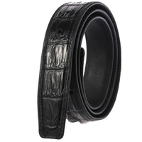 HKM-853779 Crocodile Pattern Leather Cowhide Belt - Stylish and Durable Accessory