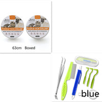 HKM-8538173 Insect-Repellent Silicone Pet Collar for Cats and Dogs - Grey, Orange, Blue, Black Options