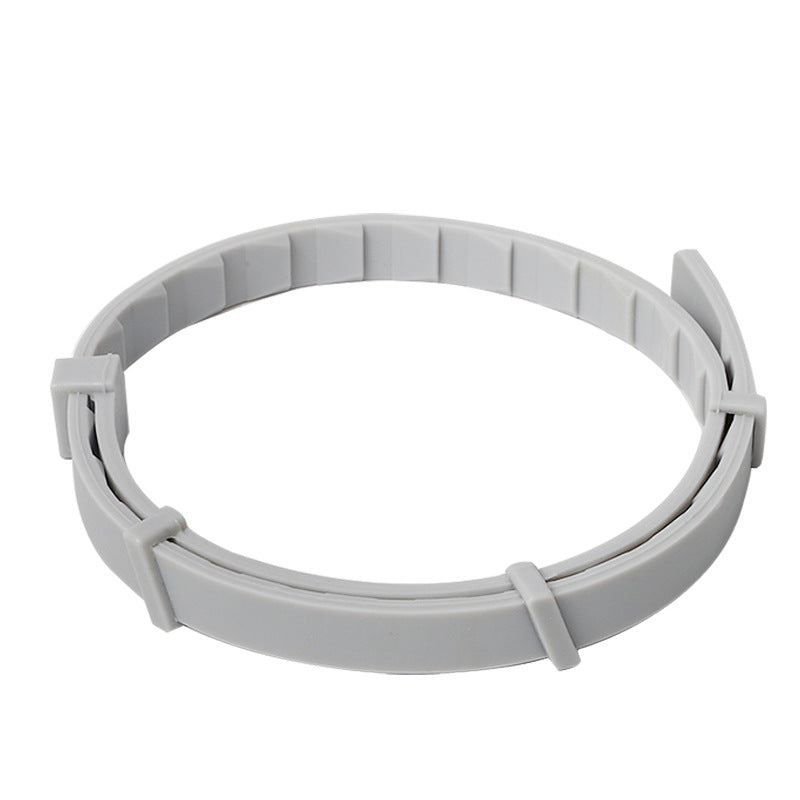 HKM-8538173 Insect-Repellent Silicone Pet Collar for Cats and Dogs - Grey, Orange, Blue, Black Options