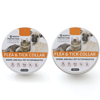 HKM-8538173 Insect-Repellent Silicone Pet Collar for Cats and Dogs - Grey, Orange, Blue, Black Options