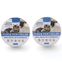 HKM-8538173 Insect-Repellent Silicone Pet Collar for Cats and Dogs - Grey, Orange, Blue, Black Options