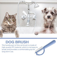 HKM-8539453 Self-Cleaning Cat Brush with Double-Sided Design for Shedding and Dematting – Cute Dinosaur Shape