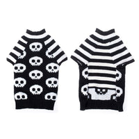 HKM-8539965 Skull Dog Halloween Sweater for Pets - Acrylic Material, Comfortable Fit, Multiple Sizes Available