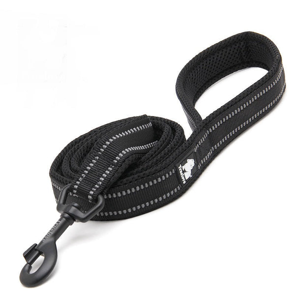 HKM-8541757 Nylon Dog Leash with Soft Mesh Lining and Reflective Accents, 110cm Length