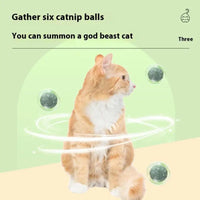 HKM-8542781 Interactive Catnip Balls for Wall Attachment | Edible Catnip Chew Toys for Indoor Play