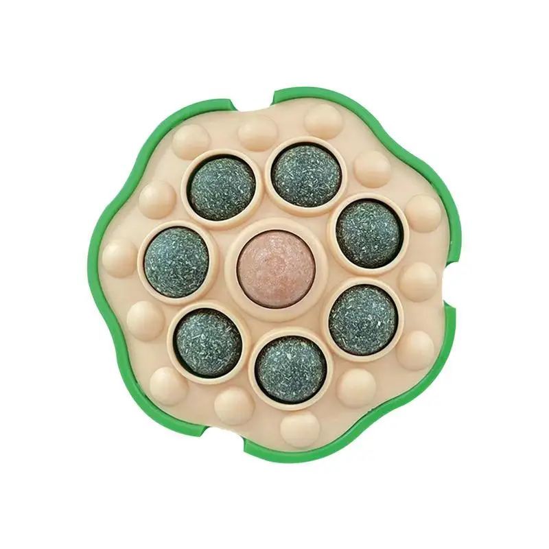 HKM-8542781 Interactive Catnip Balls for Wall Attachment | Edible Catnip Chew Toys for Indoor Play