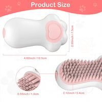 HKM-8543421 Soft Silicone Pet Bath Brush with Soap Dispenser for Grooming and Massage – Ideal for Medium and Short Haired Dogs and Cats