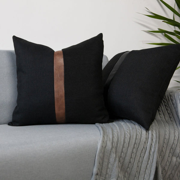 HKM-854355 Nordic Linen Solid Color Pillow Cover for Living Room and Bedroom