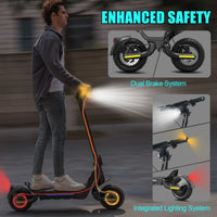 HKM-854419 Folding Electric Scooter with Dual 1600W Motors, 48V Lithium Battery, Full Suspension, 45 Km/H Max Speed
