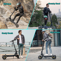 HKM-854419 Folding Electric Scooter with Dual 1600W Motors, 48V Lithium Battery, Full Suspension, 45 Km/H Max Speed