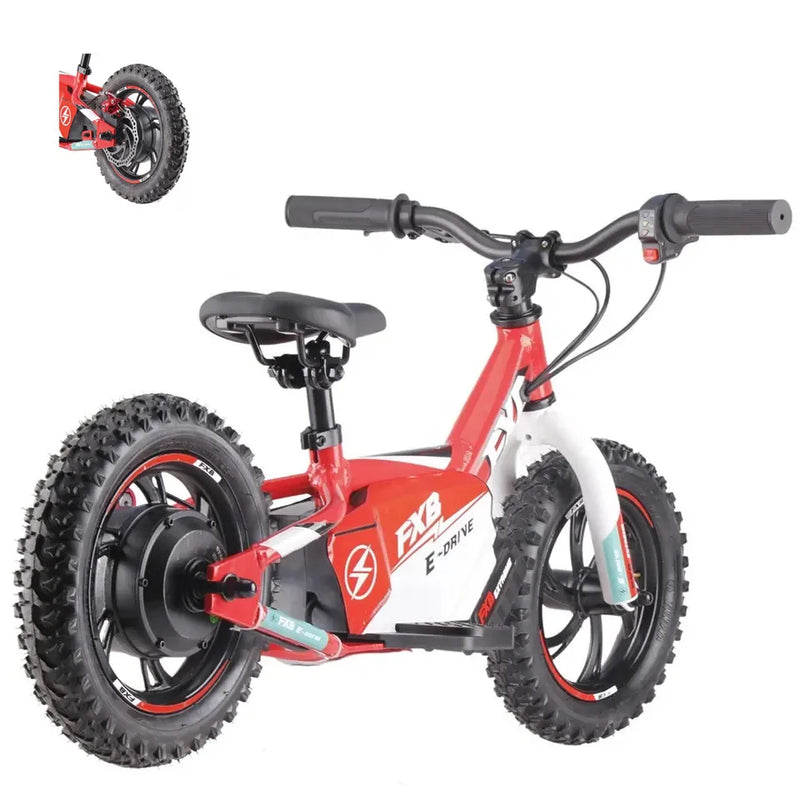 HKM-854483 Electric Mini Motorcycle for Kids - 12 Inch Wheels, 150W Brushless Motor, Disc Brakes, 2-Speed, Age 3-6