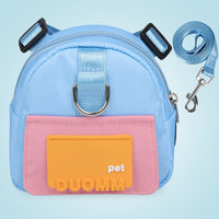 HKM-8545213 Large-Capacity Pet Snack Storage Backpack with Adjustable Harness for Dogs and Cats, Perfect for Travel and Hiking