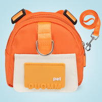 HKM-8545213 Large-Capacity Pet Snack Storage Backpack with Adjustable Harness for Dogs and Cats, Perfect for Travel and Hiking