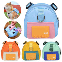 HKM-8545213 Large-Capacity Pet Snack Storage Backpack with Adjustable Harness for Dogs and Cats, Perfect for Travel and Hiking