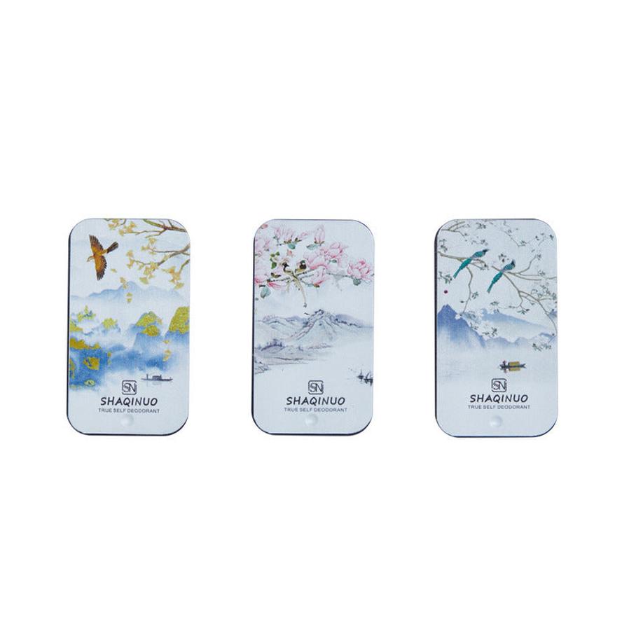 HKM-854547 Portable Solid Skin Care Lotion with Deodorant - Fragrance Options: Blue Wind Chime, Darjeeling Tea, Silver Mountain Spring (10g-30g)