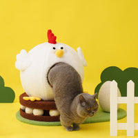 HKM-8545981 Summer Cooling Cat House with Turntable Toys and Climbing Frame - Cuckoo Chicken Land Design