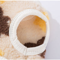 HKM-8546493 Cozy Teddy Bear Print Sherpa Pet Vest for Autumn and Winter