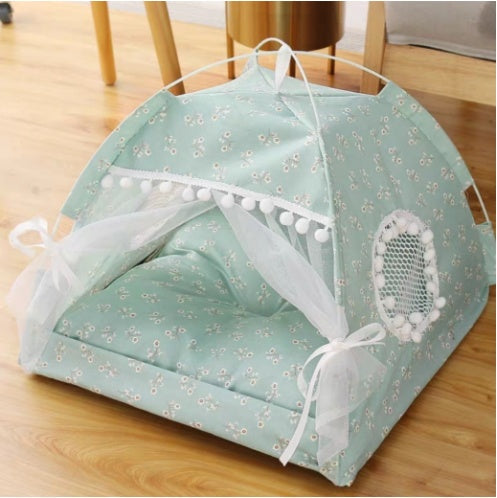 HKM-8546749 Breathable Semi-Enclosed Pet Bed for All Seasons