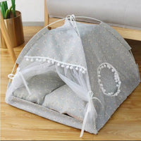 HKM-8546749 Breathable Semi-Enclosed Pet Bed for All Seasons