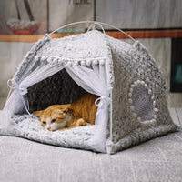 HKM-8546749 Breathable Semi-Enclosed Pet Bed for All Seasons