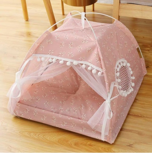 HKM-8546749 Breathable Semi-Enclosed Pet Bed for All Seasons