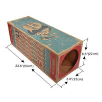HKM-8547005 Kraft Paper Cat House Tunnel - Cozy Hideaway for Cats, Free Size 61x22x22cm