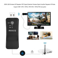 HKM-854739 300M USB WiFi Extender Signal Amplifier and Repeater for Smart TV with WPS Button