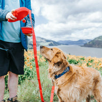 HKM-8547517 Portable Automatic Telescopic Traction Rope with Built-in Water Bottle for Outdoor Use