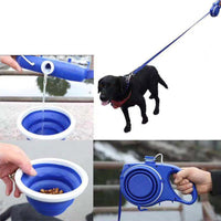 HKM-8547517 Portable Automatic Telescopic Traction Rope with Built-in Water Bottle for Outdoor Use