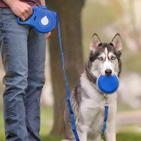HKM-8547517 Portable Automatic Telescopic Traction Rope with Built-in Water Bottle for Outdoor Use